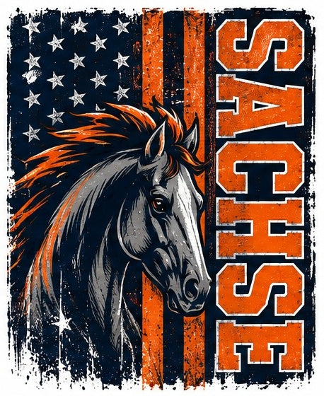 Patriotic Sachse Mustang