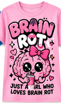Brain Rot Girl Graphic T-Shirt shirt mockup
