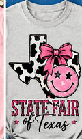 State Fair of Texas Cow Print Bow Graphic T-Shirt shirt mockup