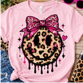 Leopard Smiley Bow Shirt shirt mockup
