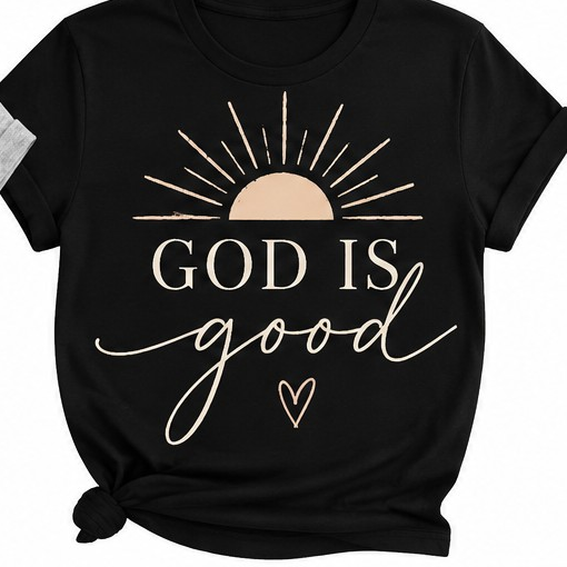 God Is Good Faith Graphic T-Shirt shirt mockup