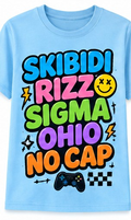 Skibidi Rizz Sigma Ohio Graphic T-Shirt shirt mockup