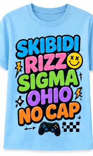 Skibidi Rizz Sigma Ohio Graphic T-Shirt shirt mockup