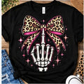Skeleton Hand Bow Shirt shirt mockup