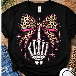 Skeleton Hand Bow Shirt shirt mockup