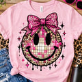 Pink Leopard Smiley Shirt shirt mockup