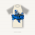 Dallas Texas City Series Graphic T-Shirt product mockup