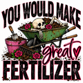 Skeleton Garden Humor Graphic T-Shirt
