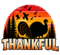 Vintage Thankful Turkey Graphic T-Shirt