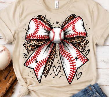 Baseball Bow baseball graphic shirt mockup