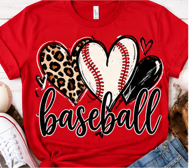 Baseball Heart baseball graphic shirt mockup