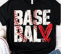 Baseball Love baseball graphic shirt mockup
