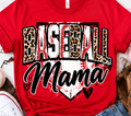 Baseball Mama baseball graphic shirt mockup