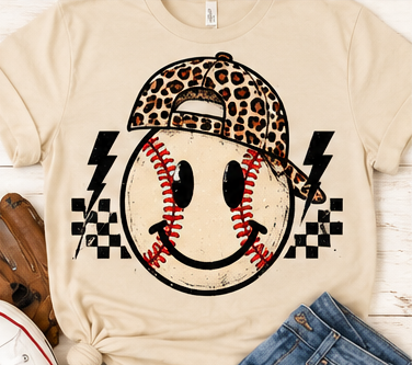 Baseball Smile baseball graphic shirt mockup