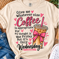 Coffee Wednesday graphic tee in Ivory
