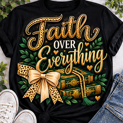 Faith Over Everything shirt mockup