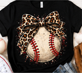Leopard Baseball baseball graphic shirt mockup