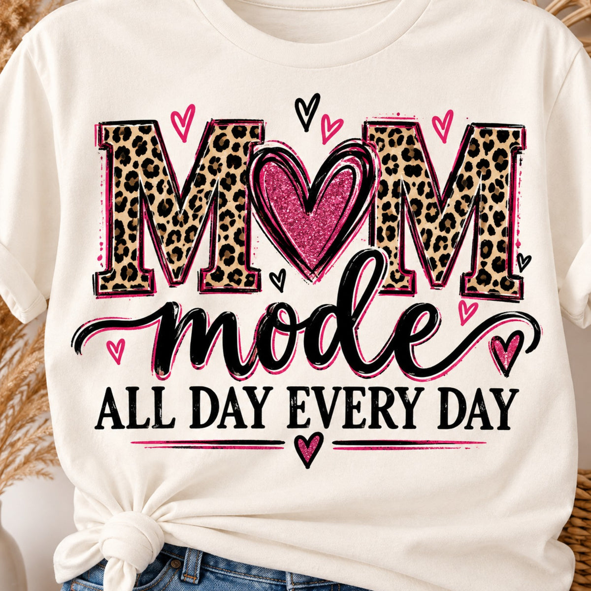 Mom Mode All Day Every Day shirt mockup
