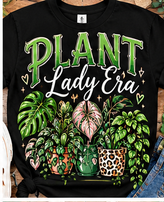 Plant Lady Era Graphic Tee shirt mockup