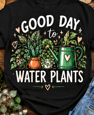 Good Day to Water Plants Tee shirt mockup