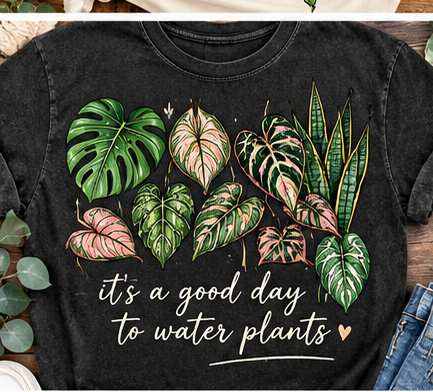 Good Day to Water Plants Graphic Tee