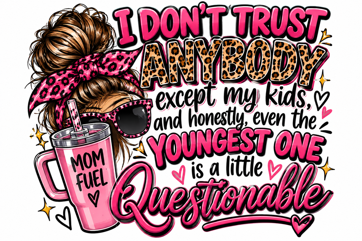Pink and black sassy mom graphic tee design