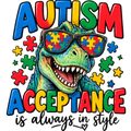 Autism Acceptance Dinosaur